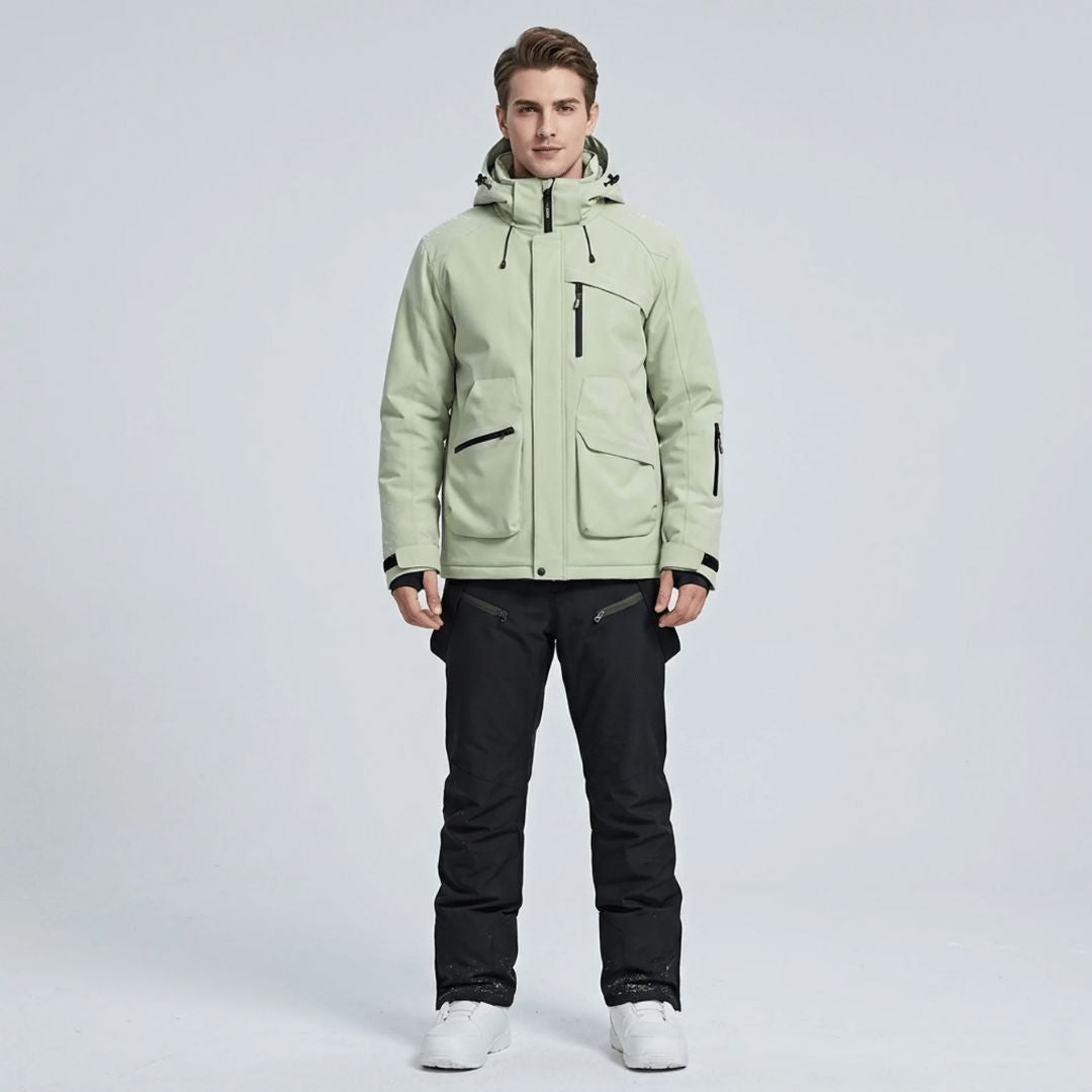 Ensemble de ski homme veste et salopette, vue de face
