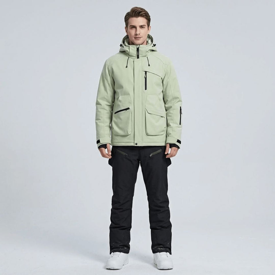 Ensemble de ski homme veste et salopette, vue de face