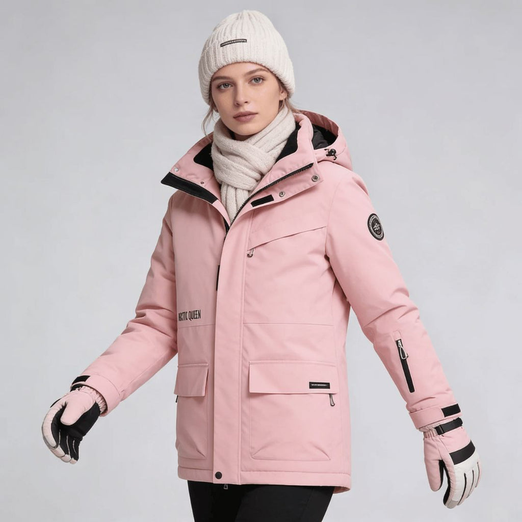 Manteau de neige femme imperméable, coloris blanc