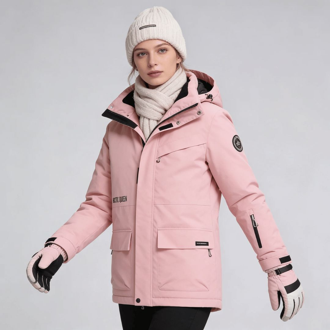 Manteau de neige femme imperméable, coloris blanc