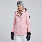Manteau de neige femme à doublure polaire, vue de face