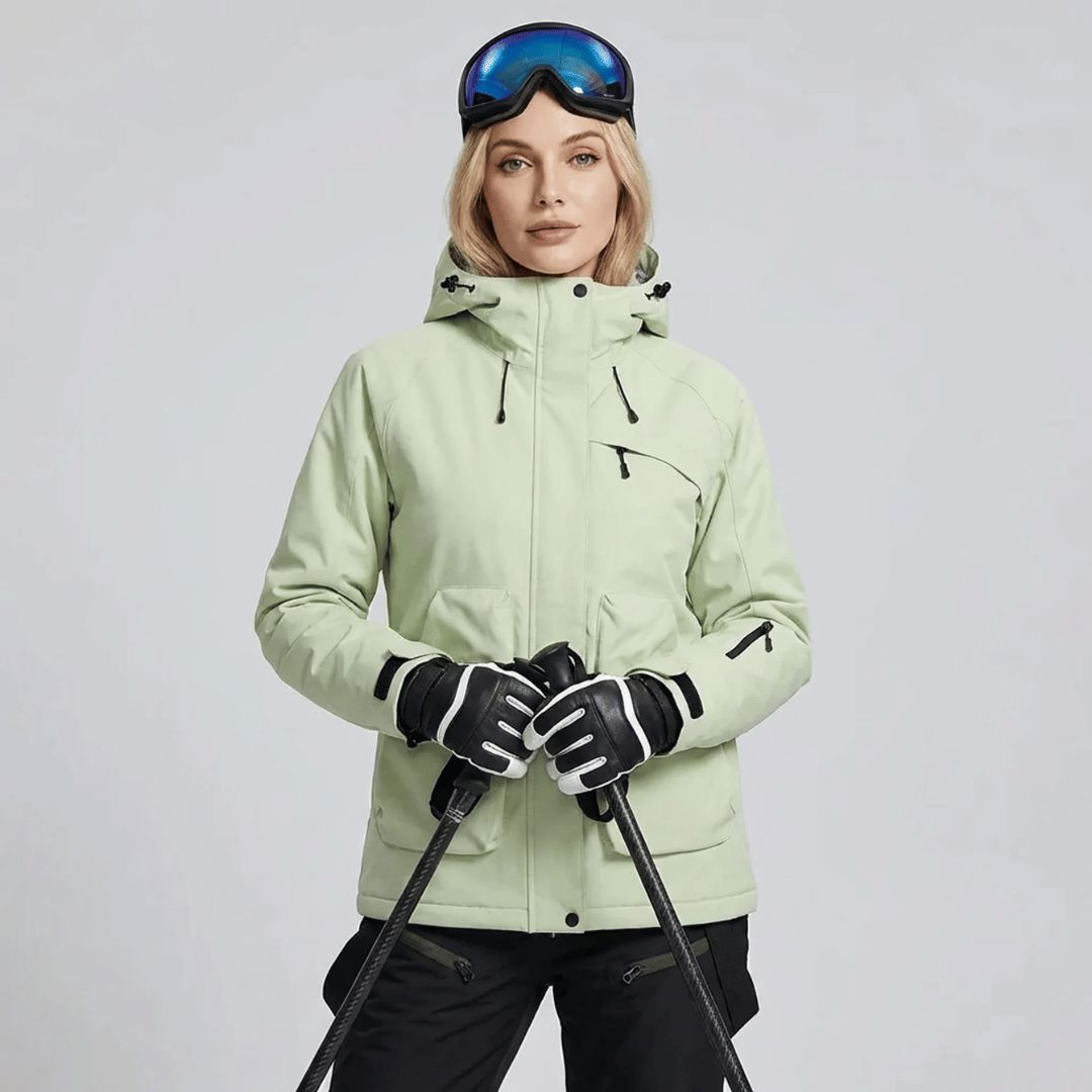 Ensemble de ski femme imperméable, coloris bleu ciel