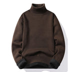 Pull col roulé homme coloris beige